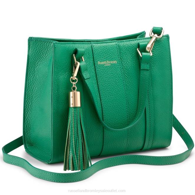 VXTJ698 verde Russell And Bromleybolso de mano mini claridad mini