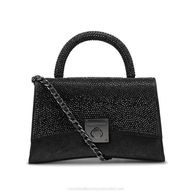 VXTJ722 negro Russell And Bromleyon the rocks bolso de mano estructurado