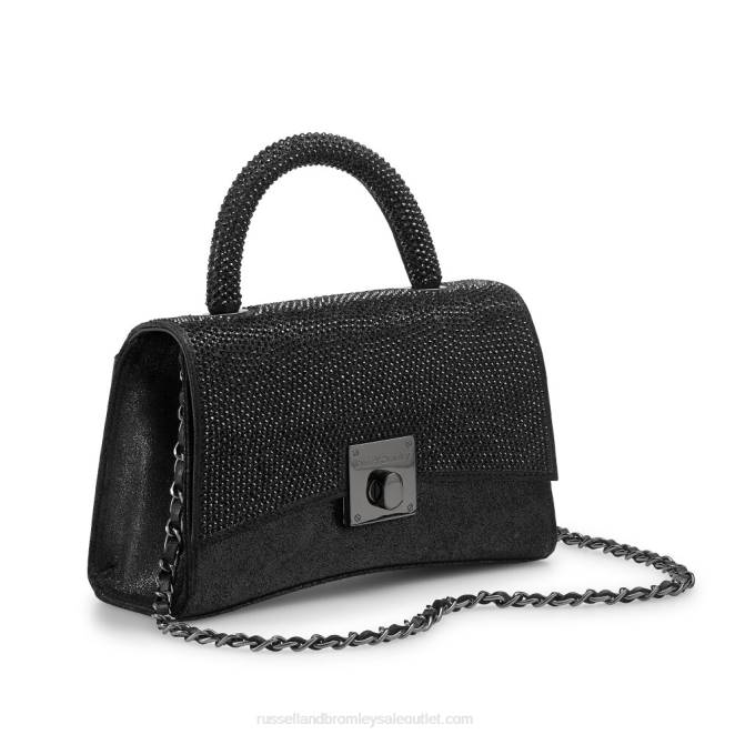 VXTJ722 negro Russell And Bromleyon the rocks bolso de mano estructurado