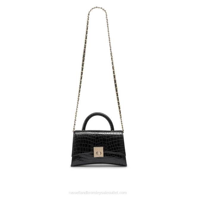 VXTJ724 negro Russell And Bromleyon the rocks bolso de mano estructurado