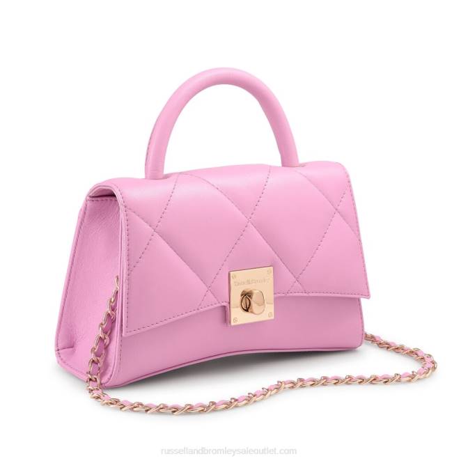 VXTJ725 rosa Russell And Bromley mujer on the rocks bolso de mano estructurado