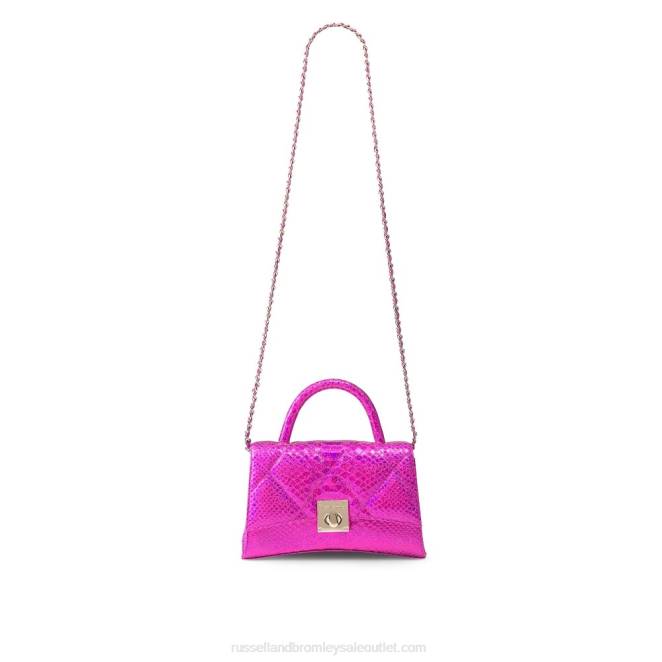 VXTJ726 rosa Russell And Bromleyon the rocks bolso de mano estructurado