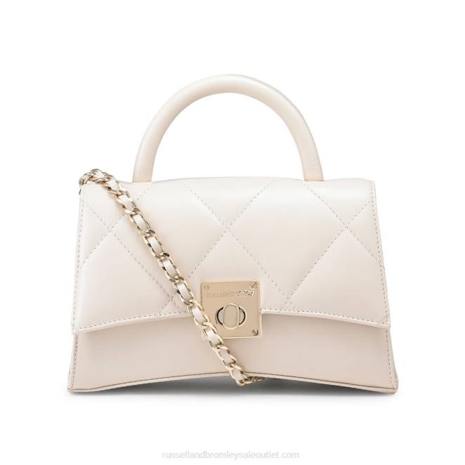 VXTJ727 blanco Russell And Bromleyon the rocks bolso de mano estructurado