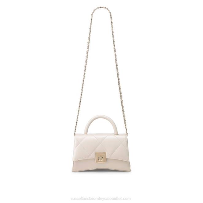 VXTJ727 blanco Russell And Bromleyon the rocks bolso de mano estructurado