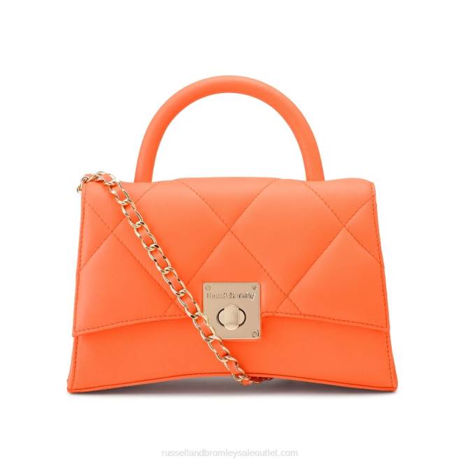 VXTJ738 naranja Russell And Bromleyon the rocks bolso de mano estructurado