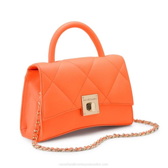 VXTJ738 naranja Russell And Bromleyon the rocks bolso de mano estructurado