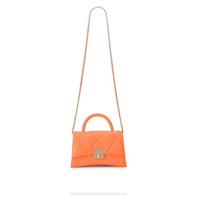 VXTJ738 naranja Russell And Bromleyon the rocks bolso de mano estructurado