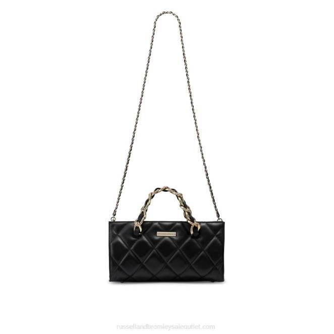 VXTJ745 negro Russell And Bromleybolso de mano Prisma Glam rectangular