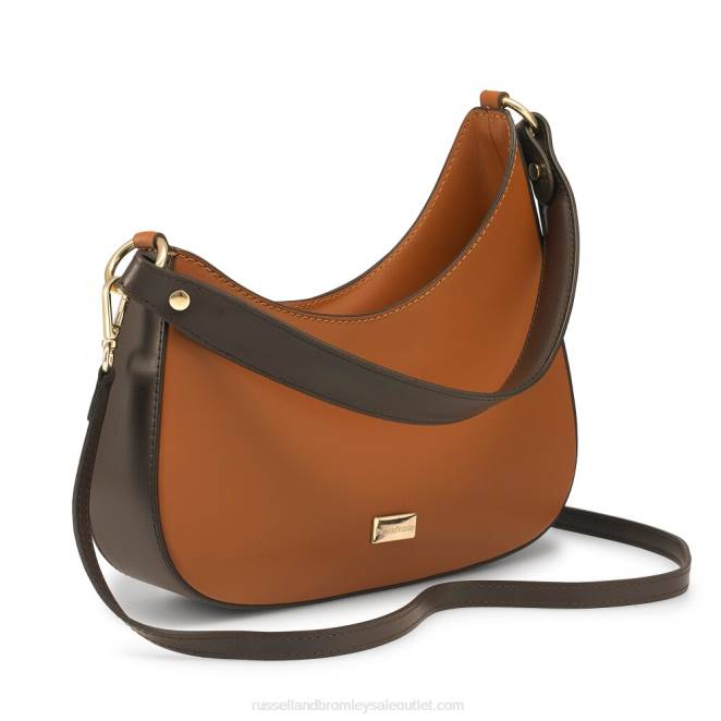 VXTJ672 broncearse Russell And Bromley mujer bolsa de hombro asimétrica