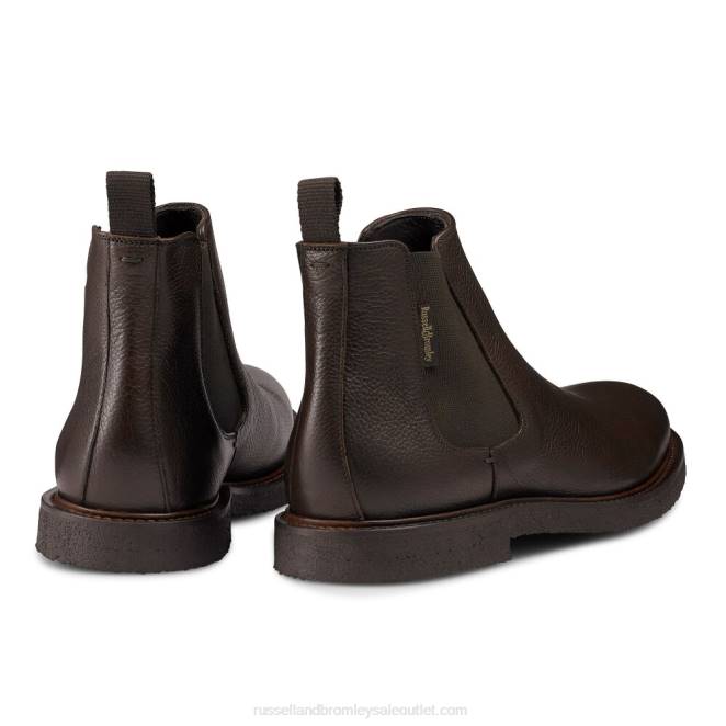 VXTJ617 marrón Russell And Bromley hombres dublin suela de crepe chelsea