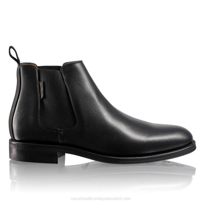 VXTJ623 negro Russell And Bromley hombres botas chelsea guildford