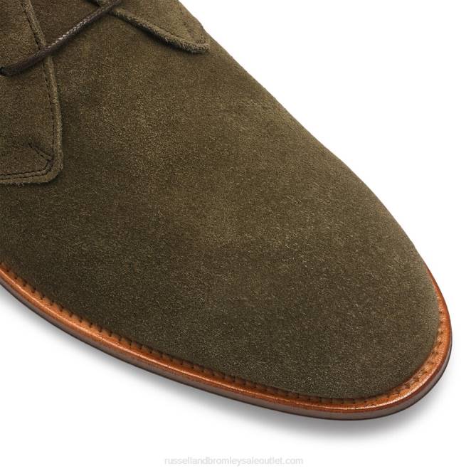 VXTJ626 verde Russell And Bromley hombres botas chukka sin forro de pal mall