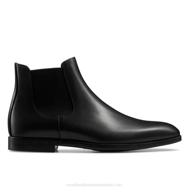 VXTJ628 negro Russell And Bromley hombres bota up town con suela de goma