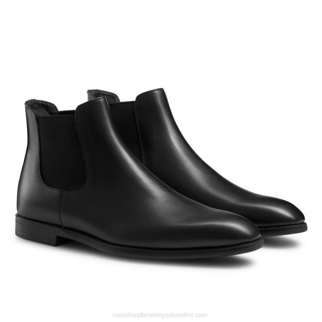 VXTJ628 negro Russell And Bromley hombres bota up town con suela de goma