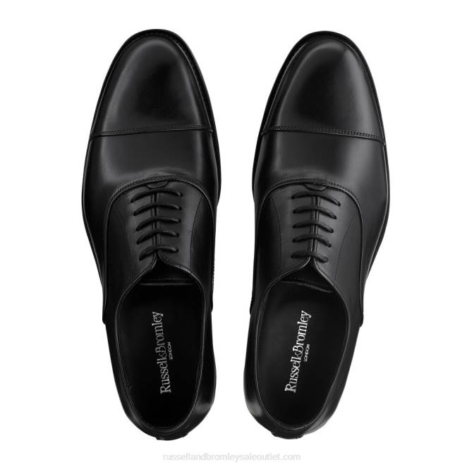 VXTJ584 negro Russell And Bromley hombres oxford con cordones boris