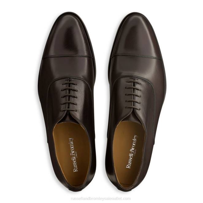 VXTJ587 marrón Russell And Bromley hombres puntera cumulus oxford