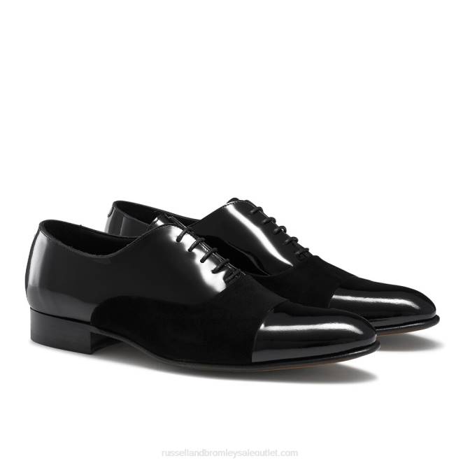 VXTJ590 negro Russell And Bromley hombres puntera stratus oxford