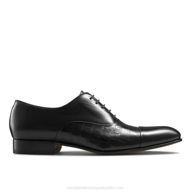 VXTJ592 negro Russell And Bromley hombres puntera stratus oxford