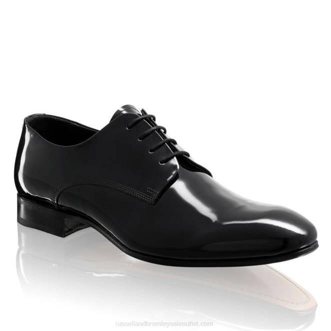 VXTJ593Russell And Bromley hombres derby de charol sinatra con cordones