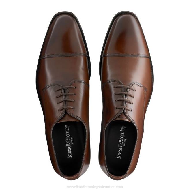 VXTJ595 broncearse Russell And Bromley hombres derby con puntera de espectro