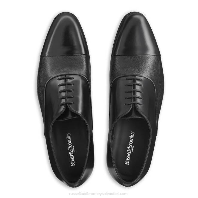 VXTJ596 negro Russell And Bromley hombres puntera stratus oxford