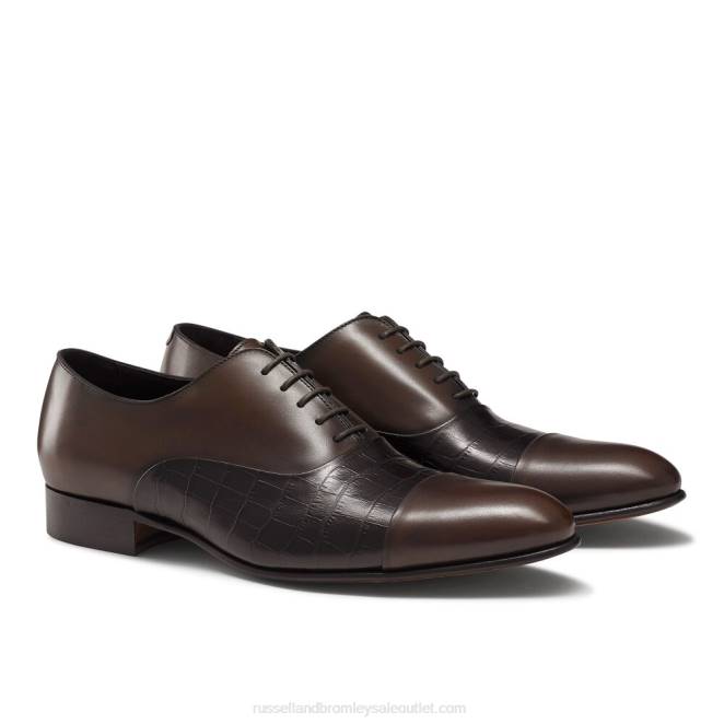 VXTJ602 marrón Russell And Bromley hombres puntera stratus oxford