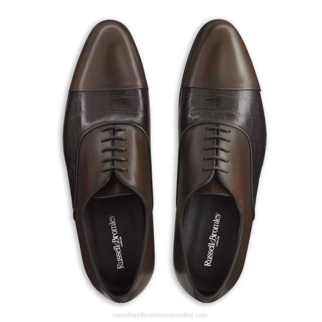 VXTJ602 marrón Russell And Bromley hombres puntera stratus oxford