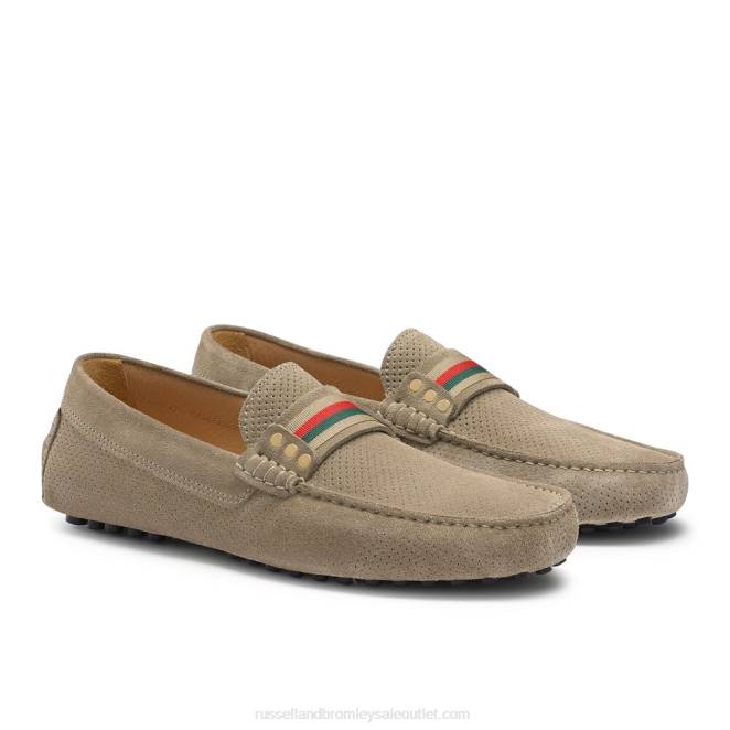 VXTJ484 beige Russell And Bromley hombres conductor espía