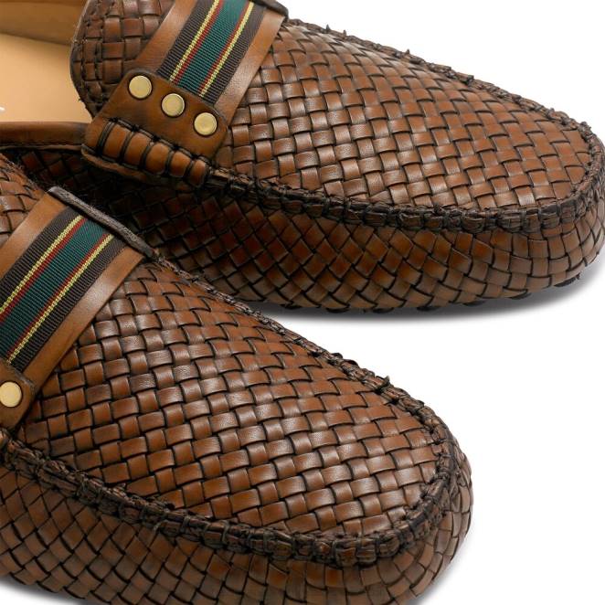 VXTJ501 marrón Russell And Bromley hombres Mocasín descapotable sin espalda