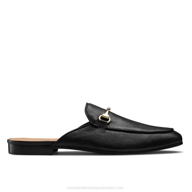 VXTJ545 negro Russell And Bromley hombres mocasines sin espalda