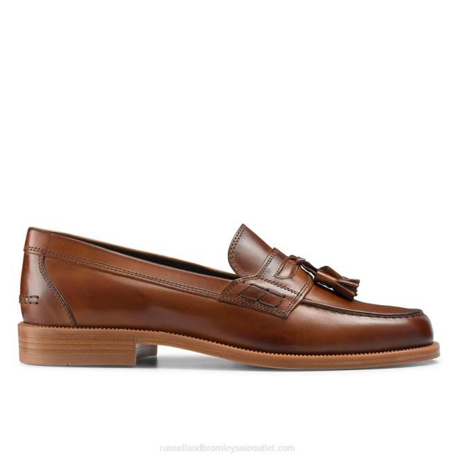 VXTJ548 broncearse Russell And Bromley hombres mocasines universitarios Keeble con 3 borlas