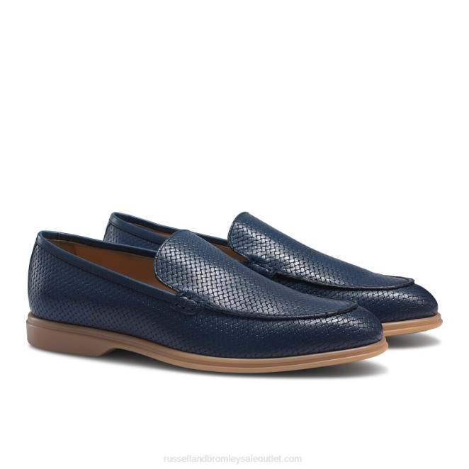 VXTJ567 azul Russell And Bromley hombres calzoncillos con sello de tejido zeno