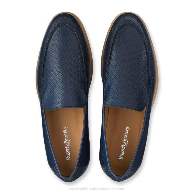 VXTJ567 azul Russell And Bromley hombres calzoncillos con sello de tejido zeno