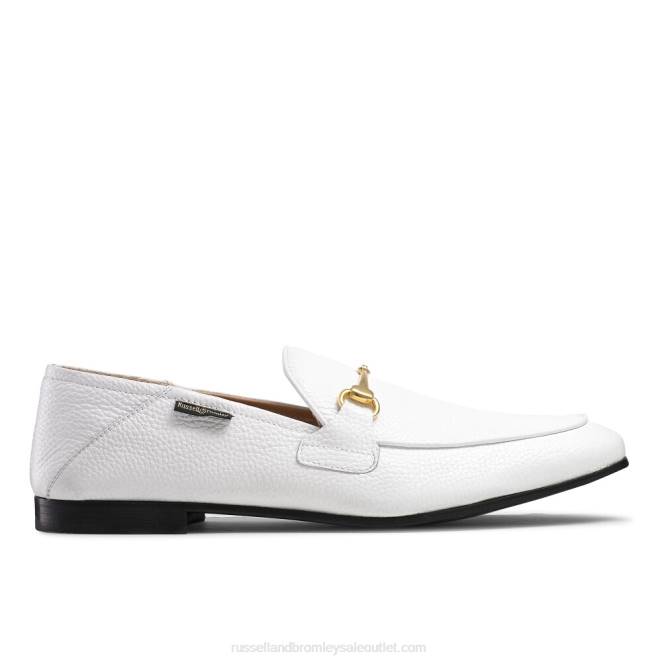 VXTJ571 blanco Russell And Bromley hombres mocasín m snaffle mocasín