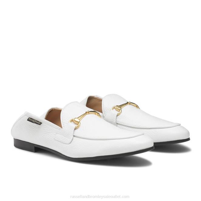 VXTJ571 blanco Russell And Bromley hombres mocasín m snaffle mocasín