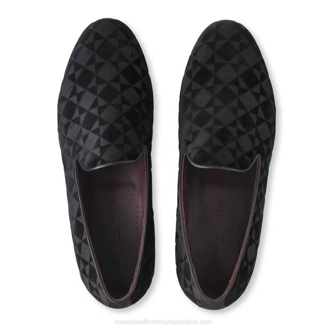 VXTJ580 negro Russell And Bromley hombres vestido de basílica sin cordones