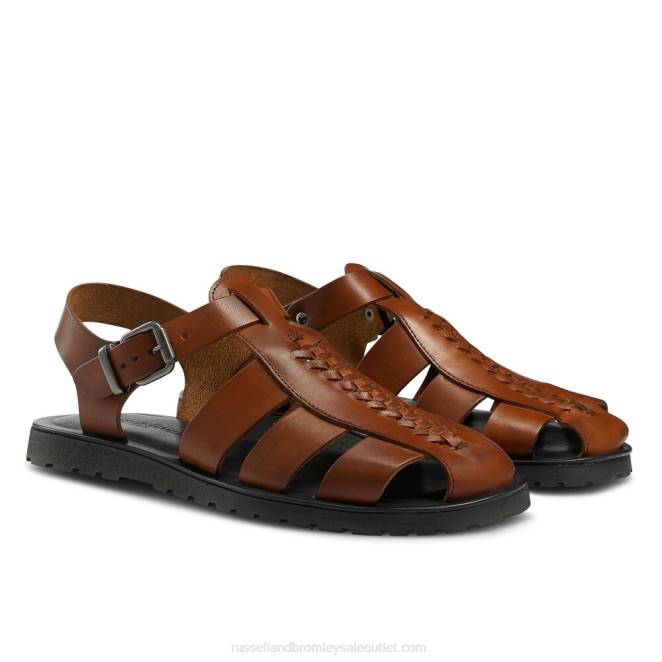 VXTJ536Russell And Bromley hombres chanclas King Fisher con detalles tejidos