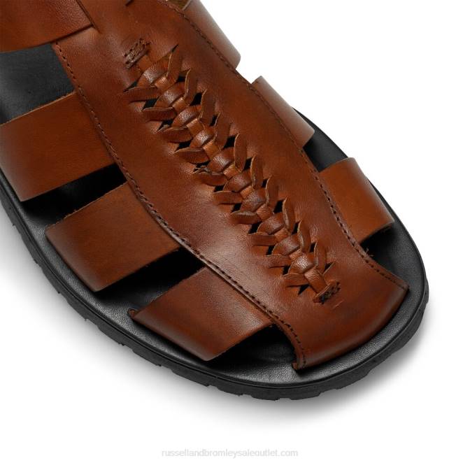 VXTJ536Russell And Bromley hombres chanclas King Fisher con detalles tejidos