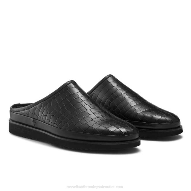 VXTJ544 negro Russell And Bromley hombres zapatillas san cataldo mule