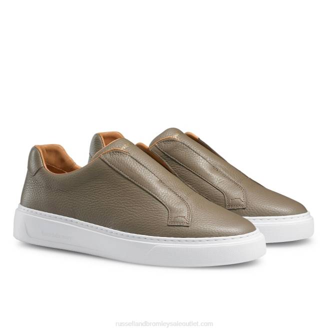 VXTJ426 beige Russell And Bromley hombres zapatillas slipway sin cordones