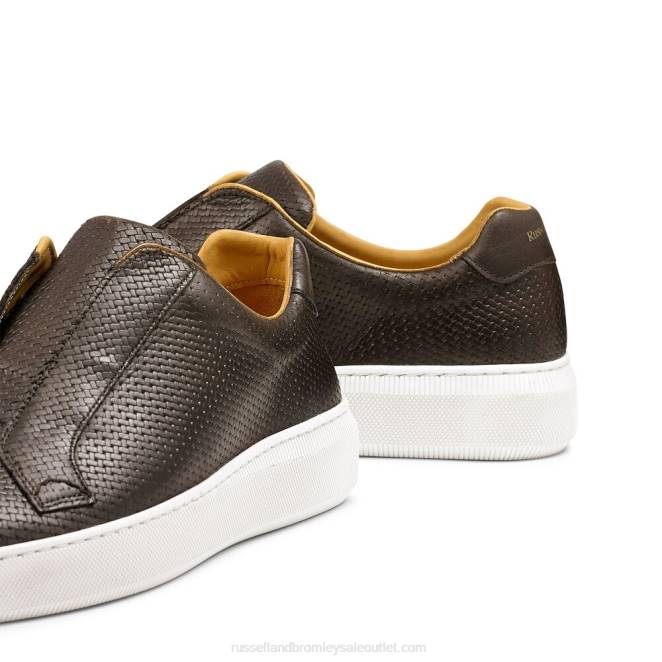 VXTJ430 marrón Russell And Bromley hombres zapatillas deportivas sin cordones clearway m