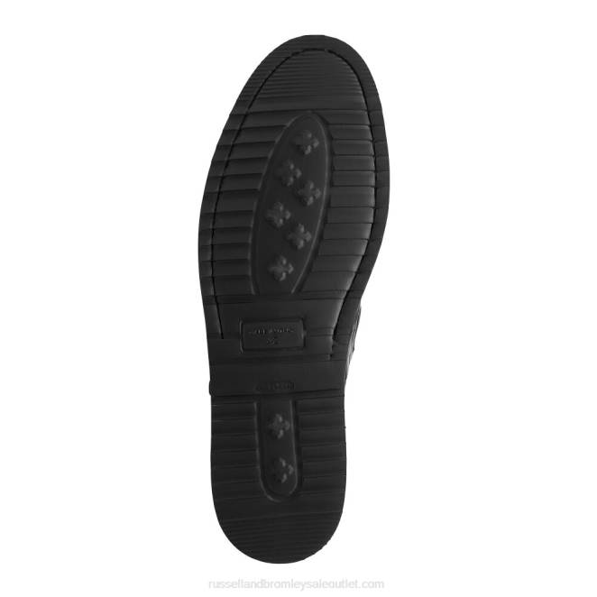 VXTJ433 negro Russell And Bromley hombres tenis sin cordones sanmarino