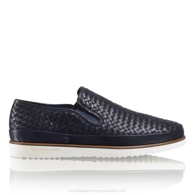 VXTJ434 azul Russell And Bromley hombres tenis sin cordones sanmarino