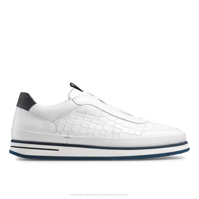 VXTJ440 blanco Russell And Bromley hombres zapatillas san giusto oxford sin cordones