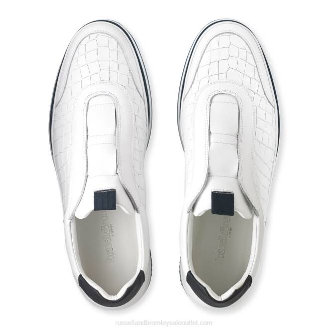 VXTJ440 blanco Russell And Bromley hombres zapatillas san giusto oxford sin cordones