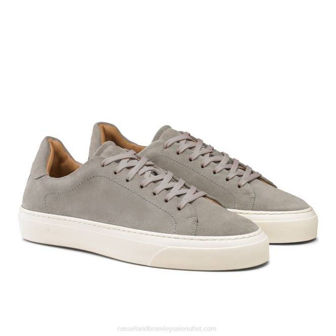 VXTJ447 gris Russell And Bromley hombres zapatilla de deporte de lujo fuera de ritmo