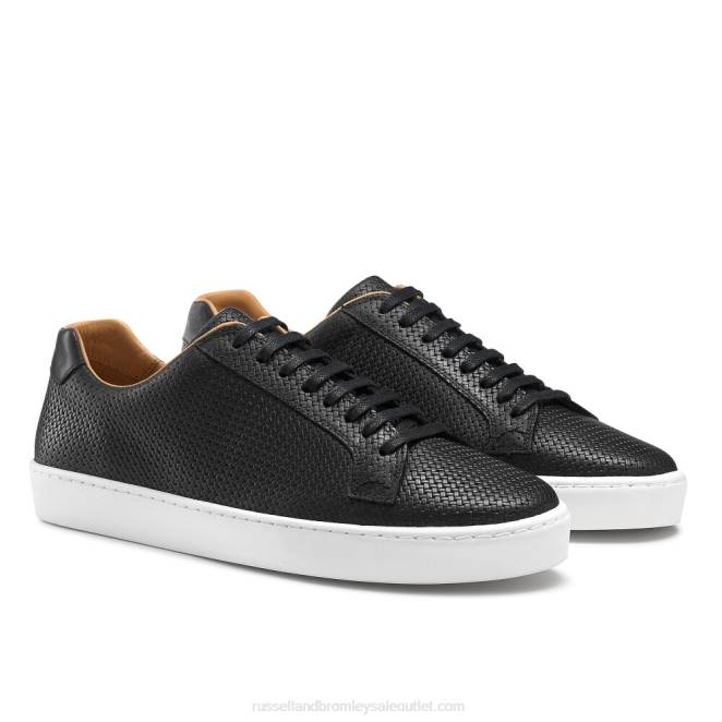 VXTJ458 negro Russell And Bromley hombres tenis bajos park run