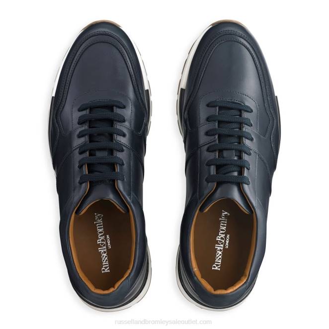 VXTJ462 azul Russell And Bromley hombres tenis Lomond con cordones