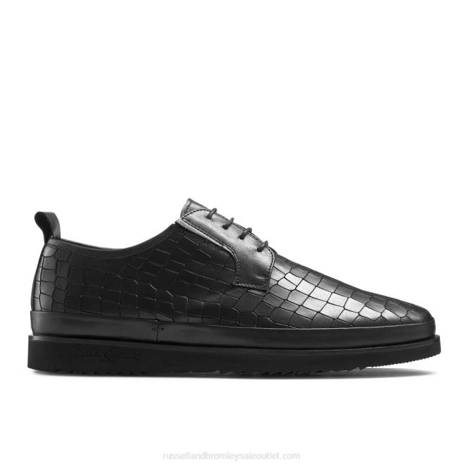 VXTJ475 negro Russell And Bromley hombres zapatillas san carlo derby con encaje hibrido