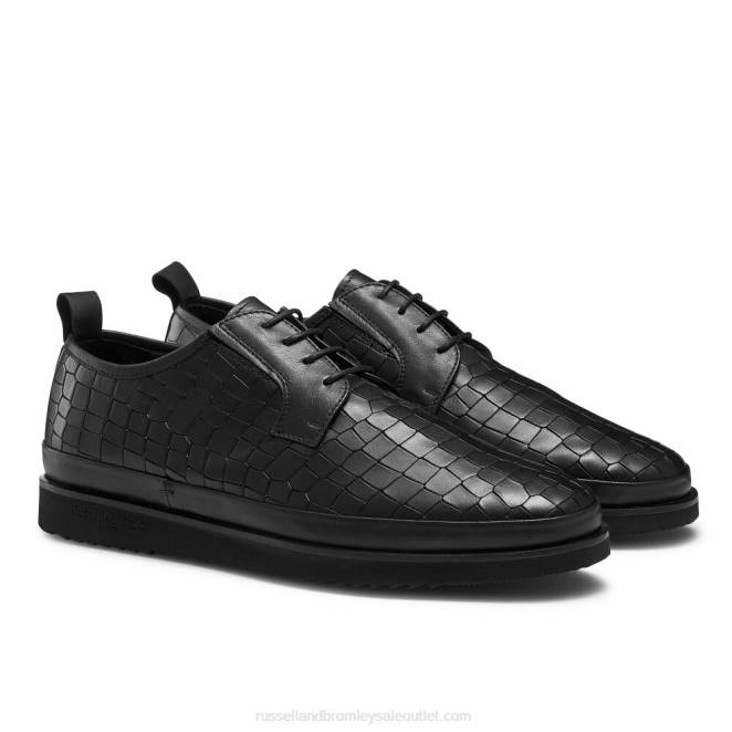 VXTJ475 negro Russell And Bromley hombres zapatillas san carlo derby con encaje hibrido